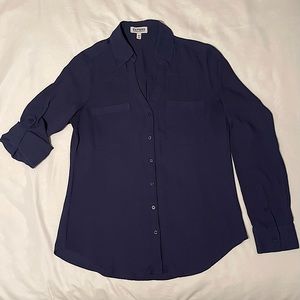 Express Midnight Blue Blouse (XS)